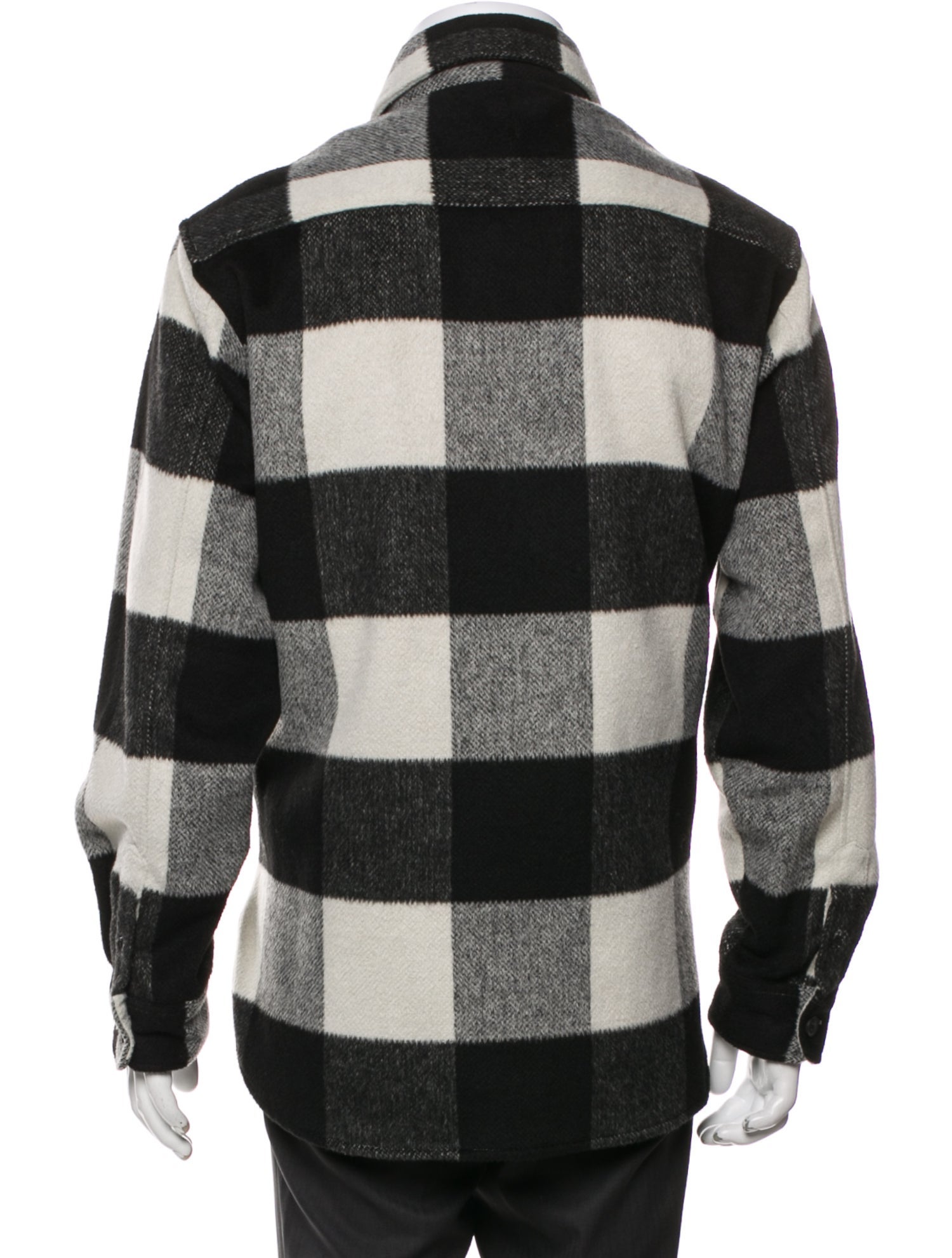 AllSaints Plaid Print Trucker Jacket